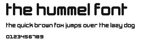 The Hummel Font Preview