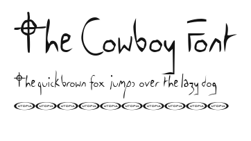 The Cowboy Font Preview