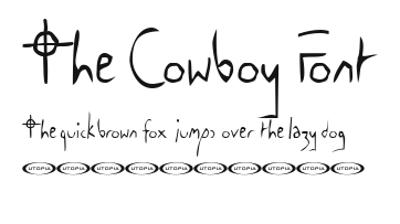 The Cowboy Font Preview