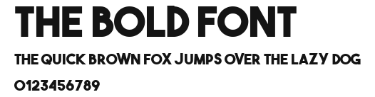 The Bold Font Preview