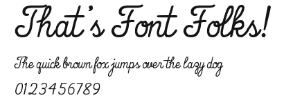 That's Font Folks! Preview