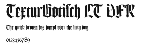 TexturGotisch LT DFR Preview