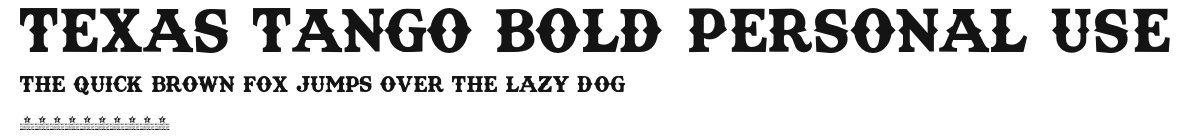 Texas Tango BOLD PERSONAL USE Preview