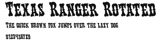 Texas Ranger Rotated Preview