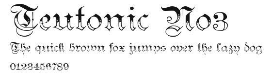 Teutonic No3 Preview