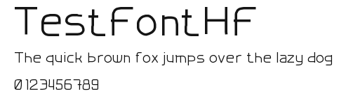 TestFontHF Preview