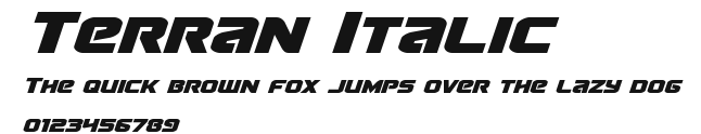 Terran Italic Preview