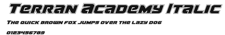 Terran Academy Italic Preview