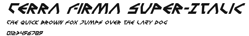 Terra Firma Super-Italic Preview