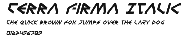 Terra Firma Italic Preview