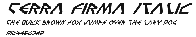Terra Firma Italic Preview