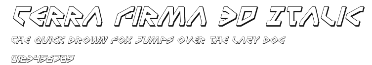 Terra Firma 3D Italic Preview