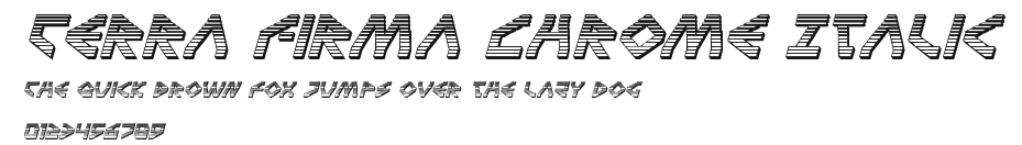 Terra Firma Chrome Italic Preview