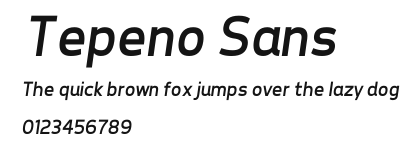 Tepeno Sans Preview