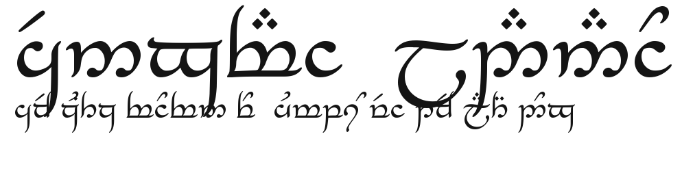 Tengwar_Eldanaro Preview