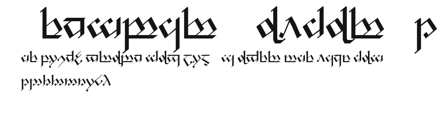 Tengwar Noldor-1 Preview