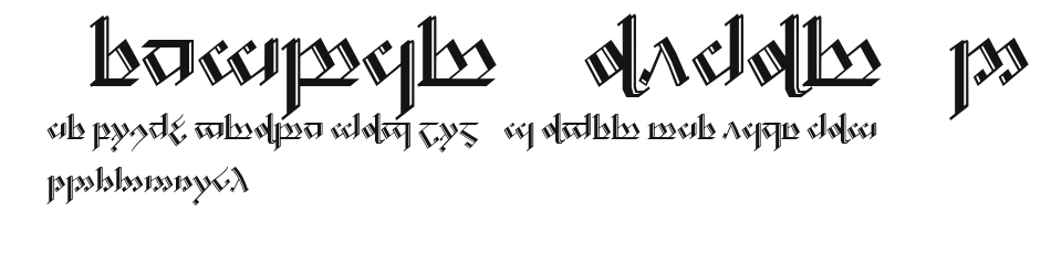 Tengwar Noldor-2 Preview