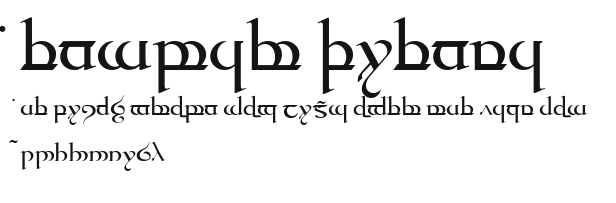 Tengwar Quenya Preview