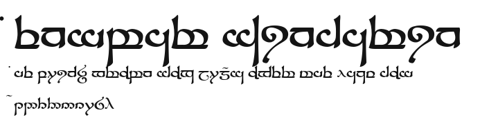 Tengwar Sindarin Preview