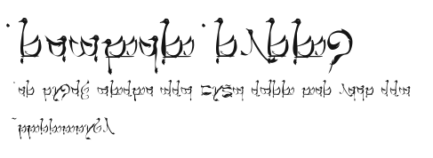 Tengwar Teleri Preview