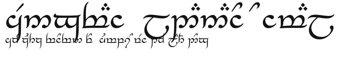 Tengwar_Eldanaro Normal Preview