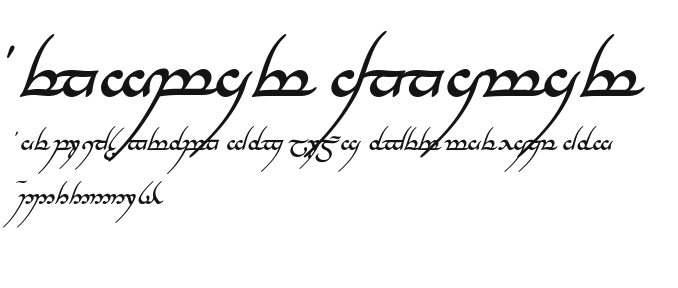 Tengwar Annatar Preview