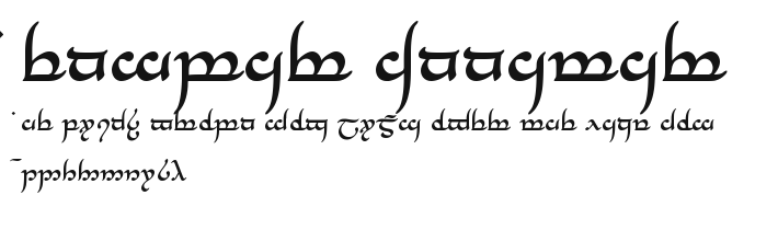 Tengwar Annatar Preview