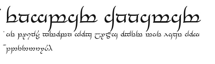 Tengwar Annatar Preview