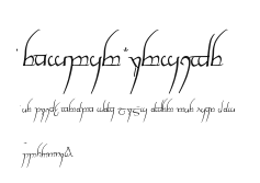 Tengwar Cursive Preview