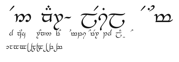 Tengwar-Elesil Medium Preview
