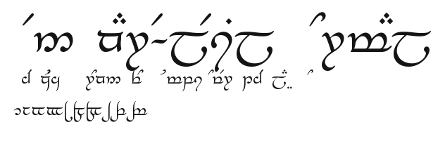 Tengwar-Elesil Normal Preview