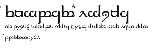 Tengwar Elfica Preview