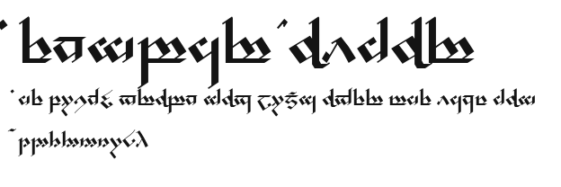 Tengwar Noldor Preview