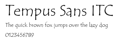 Tempus Sans ITC Preview