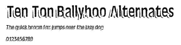 Ten Ton Ballyhoo Alternates Preview