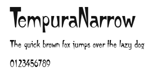 TempuraNarrow Preview