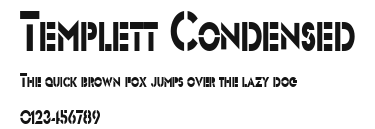 Templett Condensed Preview