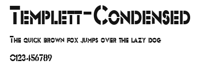 Templett-Condensed Preview