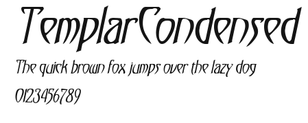 TemplarCondensed Preview