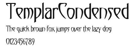 TemplarCondensed Preview