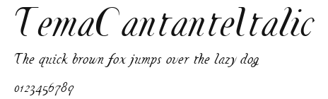 TemaCantanteItalic Preview