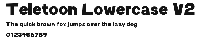 Teletoon Lowercase V2 Preview