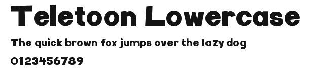 Teletoon Lowercase Preview