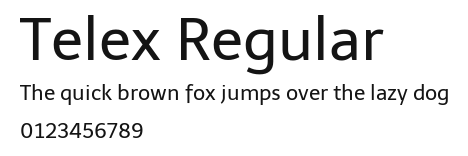 Telex Regular Preview