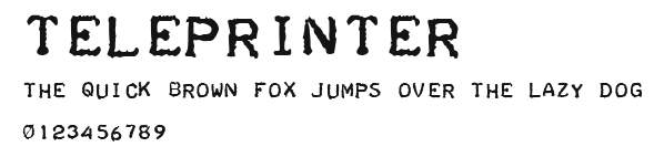 Teleprinter Preview
