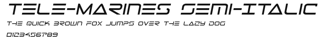 Tele-Marines Semi-Italic Preview