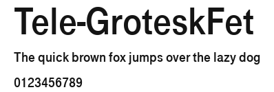 Tele-GroteskFet Preview