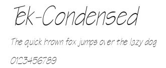 Tek-Condensed Preview