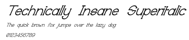 Technically Insane Superitalic Preview