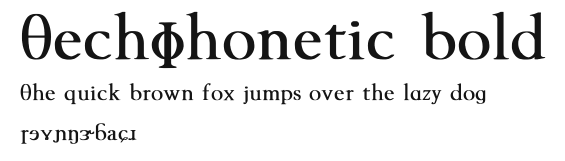 TechPhonetic bold Preview